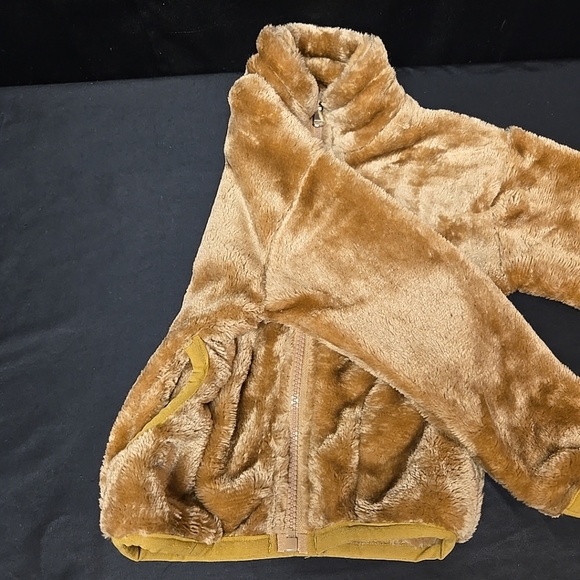 NWOT Size 100 Fits Size 6-12 Months Soft Fleece Zip Up Jacket With Pockets Brown - Picture 4 of 6